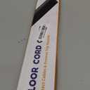 Cord Cover Floor 34in (2 x L17in), Large Capacity Floor Cable Cover, Hard PVC Cord Hider, Wire Cable Management Raceway, Black, Cord Cavity - 1.8"(W) x 0.6"(H)