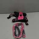 No Pull Dog Harness Adjustable Reflective Oxford Easy Control Medium Large Harness with A Free Heavy Duty 5ft Dog Leash (L (Neck: 18"-25.5", Chest: 24.5"-33"), Pink)