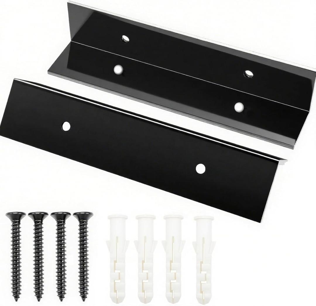 Garage Door Rodent Guard  Aluminum Mouse Snake Shield Plates  Rust-Proof Garage Bottom Corners  Universal Fit  Easy Install with Screws (2 Pack)