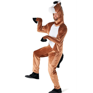 Morph Horse Costume Adult - Kentucky Derby Costumes for Men Fun Horse Outfit for Halloween Parties M