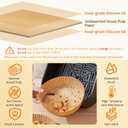 Air Fryer Liners Round,100PCS 6.3 inch Disposable Liner for Air Fryer 2Qt to 5Qt,Unbleached Non-stick Non-leak Small Airfryer liner Parchment Paper