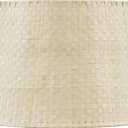 Aspen Creative 32992, Handwoven Empire Spider Lamp Shade, Natural Palm Leaf, 13" Top x 16" Bottom x 11" Slant Height
