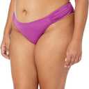 Amazon Essentials Women's Side Tab Bikini Swimsuit Bottom (Violet)