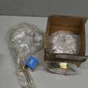 KCO Lighting Gold Wall Light Smoke Glass Globe Sconce Antique Brass Long Arm Sconce Minimalist Vintage Fireplace Wall Sconces Mid Century Modern Bedside