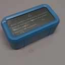 Peakeep Night Light Digital Alarm Clock Battery Operated with Indoor Temperature, Desk Small Clock (Blue)