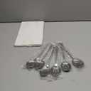 6 Pieces Serving Spoons Set, 8.7 Inch, Includes 3 Serving Spoons and 3 Slotted Spoon, Large Stainless Steel Buffet Banquet Utensils Cutlery Set for Home, Kitchen