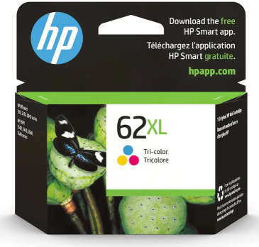 HP 62XL Black High-Yield Ink Cartridges | Works with Printer Series: Envy 5540, 5640, 5660, 7640, OfficeJet 5740, 8040, OfficeJet Mobile 200, 250 | Instant Ink Eligible | C2P05AN | Packaging May Vary ECOLOGO