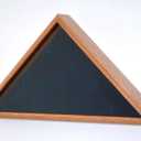 Burial Flag Display Case - for 5x9.5 Burial / Casket Flag - Made in The USA of The Finest Oak Wood