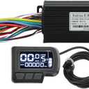 Electric Bike Controller LCD Display Kit, 24V 36V 48V 1000W 1500W 30A 3 Mode Sine Controller LCD Display Kit for Electric Bike Scooter