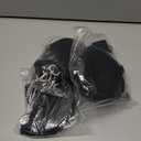 3 x Dual Pouch Wristlet Keychain Wallet Double keychain wallets Mini Pouch Coin Purse Women Coin Detachable Wrist Zip Bag (Black)