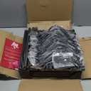 5-Tier Rotating Bookshelf, Freestanding Corner Bookshelf, 360 Spinning Bookcase Industrial Style Storage Rack with Rails, for Living Room, Bedroom, Study (Rustic Brown and Black)