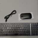 seenda Bluetooth Keyboard and Mouse Combo for Mac, SKM64-2 Rechargeable Slim Wireless Keyboard Mouse Compact, 3 Multi-Device Connection, Compatible for Mac, MacBook Pro/Air, iPad, iPhone, Black Gray