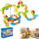 Electric Train Set for Kids Ages 3-8, 242Pcs 3D Flexible Race Track Toy, Gravity-Defying 360 Loop Building Set, STEM DIY Railroad Learning Toy Gift for Toddlers Boys Girls