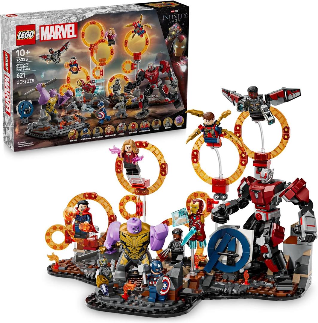 LEGO Marvel Avengers: Endgame Final Battle - Super Hero Building Set for Kids, Ages 10+ - 10 Figures Including Iron Man, Black Panther, and Iron Spider - Birthday Gift for Boys and Girls - 76323