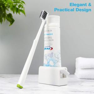 BEZOX Minimalist Toothpaste Tube Squeezers Toothpaste Roller Squeeze Tool, Eco-Friendly Toothpaste Holder Dispenser - White