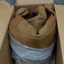 Wogarl 3PCS Faux Leather Weekender Bag for Women Men Large Overnight Bags Travel Duffel with Shoe Compartment Toiletry Packing Cube Carry On Tote Fit 21" Laptop(Light Brown)