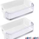 [2 PACK] UPGRADED DA97-13805B Refrigerator Door Shelf Bin Compatible with Samsung Fridge Door Shelf Replacement RF28HFEDBSR RF28HFEDTSR RF28HFEDBSG RF28HFEDTSG PS9604332 AP5915161 Right Door Bin Shelf