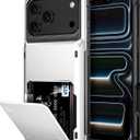 Vofolen for iPhone 17 Pro Max Case Wallet with Card Holder Dual Layer Heavy Duty Shockproof Drop Protection Hidden Flip 4-Card Slots Pocket Phone Cover for Women Men, 6.9 Inch White