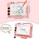 AiTuiTui Magnetic Drawing Board Toddler Toys Gift for Girls Boys, Color Sketch Writing Scribble Doodle Pad Travel Games, Educational Learning Kids Toys for Birthday or Easter (Pink)