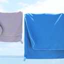 Super Towel for Sports, Travel & Beach  Lightweight, Compact, Absorbent, Quick-Dry, Soft Microfiber Suede  For the pool, bath, gym, yoga, running, hiking, camping & outdoors (Navy, M (20x40"))