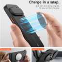 SURITCH for Google Pixel 9/9 Pro Phone Case, Compatible with MagSafe, Protective Cover with Camera Cover & Adjustable Metal Kickstand for Pixel 9/9 Pro -Black