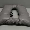 MINIVON Bedside Commode Cushion, Universal Fit, Commode Seat Cushion for Elderly, Soft Seat Pad Cover Toilet Seat, Padded Camping Toilet, Commode Chair Cushion 17" x 17" with Fixing Straps