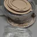 Mixing Bowls with Airtight Lids Set, 26PCS Stainless Steel Khaki Bowls with Grater Attachments, Non-Slip Bottoms & Kitchen Gadgets Set, Size 7, 4, 2.5, 2.0,1.5, 1QT, Great for Mixing & Serving