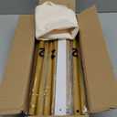 Wedding Sign Holder, Adjustable Welcome Sign Stand w/ Leather Hanging Strap, Satin Ribbon & Carry-on Bag, Heavy Duty Easel Stand for Wedding Seating Chart, Display & Poster (Gold)