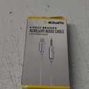 Acoustix™ 3.5mm to Apple Lightning Braided Auxillary Cable - White, 6 ft 