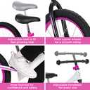 Balance Bike: for Big Kids Aged 4, 5, 6, 7, 8 and 9 Years Old - No Pedal Sport Training Bicycle | 16inch Wheel (Pink)