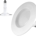 Feit Electric 5-6 inch InstaTRIM Adjustable Neck Recessed LED Downlight - 2700K Soft White - Dimmable - Pre-Mounted Trim - 65W Equivalent - 45 Year Life - 850 Lumen - High CRI | 1-Pack