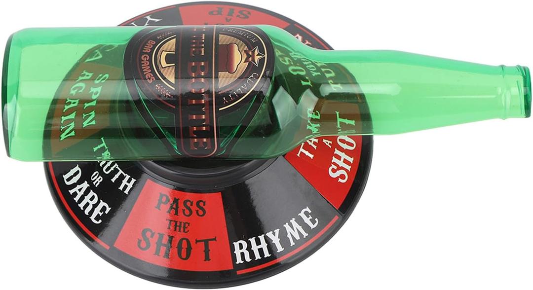 Pointer Drinking Rotate Bottle Game, Vertical Game, Sports Water Bottles Rotating for Bar KTV Home Portable The Family Night, Parties, Picnics, Camping, Tailgating