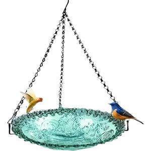 Hanging Bird Feeder | Garden Tray Bird Feeder | Hanging Bird Bath, Bird Bath Tray for Garden Yard Decoration, Bird Water Bowl, Decorative Garden Bird Feeder, Garden Backyard Patio