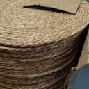 Set of 36 Round Woven Placemats 13.8 Inch Bulrush Placemats Natural Handwoven Boho Rattan Wicker Table Mats for Farmhouse & Home Dining