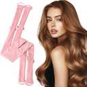 2 x Heatless Curls Overnight to Sleep in, Satin Soft Heat-free Curling Iron Set With Clips for Perfect Natural Curls, Long Short Hair