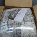 Washable Area Rugs for Living Room: 8x10 Bedroom Area Rugs Boho Vintage Rugs Stain Resistant Non Slip Low Pile Soft Lightweight Carpet for Kitchen Dining Room Farmhouse Nursery Kids Room Home Office (Brown and Cream)