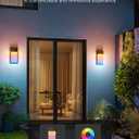 Govee Outdoor Wall Light, 2 Pack, 1500LM Smart RGBIC Porch Lights Outdoor with 45 Scene Modes, IP65 Waterproof for Outdoor Decor, Patio, DIY Wall Sconce Works with Alexa, Google Assistant and Matter