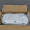 funest Bathroom Trash Can, 3.3 Gallon Slim Trash Can with Lid, Adsorption Garbage Can with Press-Top Lid, Small White Narrow Plastic Trash Bin for Bathroom, Office, Bedroom, Living Room