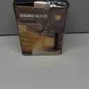 Space Heater for Indoor Use, 1500W PTC Ceramic Heater with Thermostat, Small Space Heater 2S Rapid Heating, 3 Modes, Electric Portable Heater with Safety Protection for Bedroom, Quiet Office (BLACK)