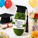 3 x SIHPTO Graduation Gifts Emotional Support Crochet Positive Pickle,Class of 2026 Cute Crochet Animals,Graduation Gifts for Her Girls Him Boys High School College Graduation (2026 Graduation Pickle)