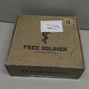 FREE SOLDIER Men's Durable Work Boots 6 Inches Lightweight Waterproof Hiking Boots Suede Leather Tactical Boots (7, Black)