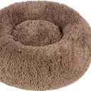 Best Pet Supplies Soft Plush Cute Indoor Dog Bed for Small, Medium, and Large Breeds - Caramel, 20x20x6''