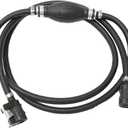 5/16" (8mm) ID Boat Motor Fuel Line Hose, Universal 6FT Marine Fuel Line Assembly Kit with Primer Bulb Connector Fit for RVs Boats Tractors Caravans Outboard Fuel Line