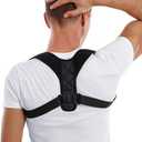 HVRCRK Posture Corrector for Men And Women - Thin & Invisible Back Brace for Posture - Adjustable Back Support Brace - Relieve Upper Back Discomfort & Regain Confidence, L(38-48inch) 1PCS