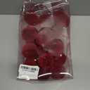 RoseCraft 15PCS Burgundy Velvet Christmas Ball Ornaments Set, 60MM/2.3Inch Shatterproof Flocked Ornament for Christmas Tree Hanging Holiday Valentine's Day Party Xmas Decorations