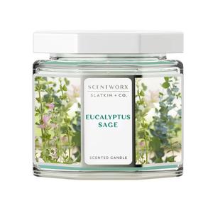 Scent WorX Eucalyptus Sage Scented Candle, Eucalyptus, Sage, Fresh Cypress, and Mint Candle