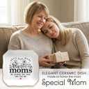 Tiny Detalles Jewelry Dish Mother’s Day for Mom – Birthday Gifts for Mom Nana Gigi, Ceramic Ring Dish for Mothers Day Decorations, Thank You Mother In Law Step Mama Gift, Christian Gifts for Women