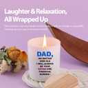 2 x Dad No Matter How Old I Will Always Be Your Financial Burden Father's Day Dad Gifts Scented Candles Home Office Jar Candles Lavender Scent Soy Wax Candles 9.5 oz