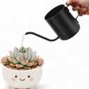 Watering Can for Indoor Plants, 12 oz / 350 ml Mini Plant Waterer, Stainless Steel Watering Can with Long Spout for House Plants, Succulents and Garden Decorative, Gentle Flow & No Spills