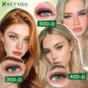 KEYYOU Lash Extension Kit DIY 300Pcs Lash Clusters Kit 40D 0.07 D Curl 9-18MIX Eyelash Extension Kit Individual Lashes Kit with Lash Bond and Seal, Lash Tweezers and Remover for Self Use
